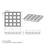 50064 | Large 1 Compartment Drawer Organizer